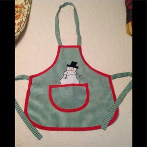 Childs handmade apron, front pocket